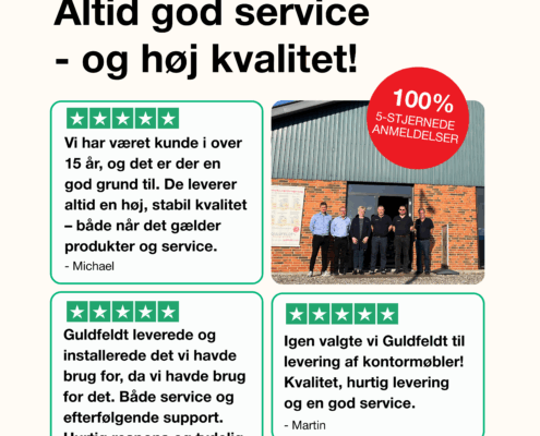 Trustpilot anmeldelser - 5-stjernet service og kvalitet